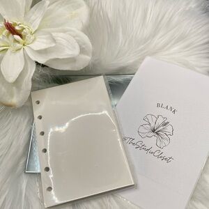 New! PM SIZE AGENDA REFILL PAGES, BLANK Pack of 40-50 sheets, 6 holes